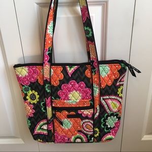 Vera Bradley Small Tote Bag Ziggy Zinnia